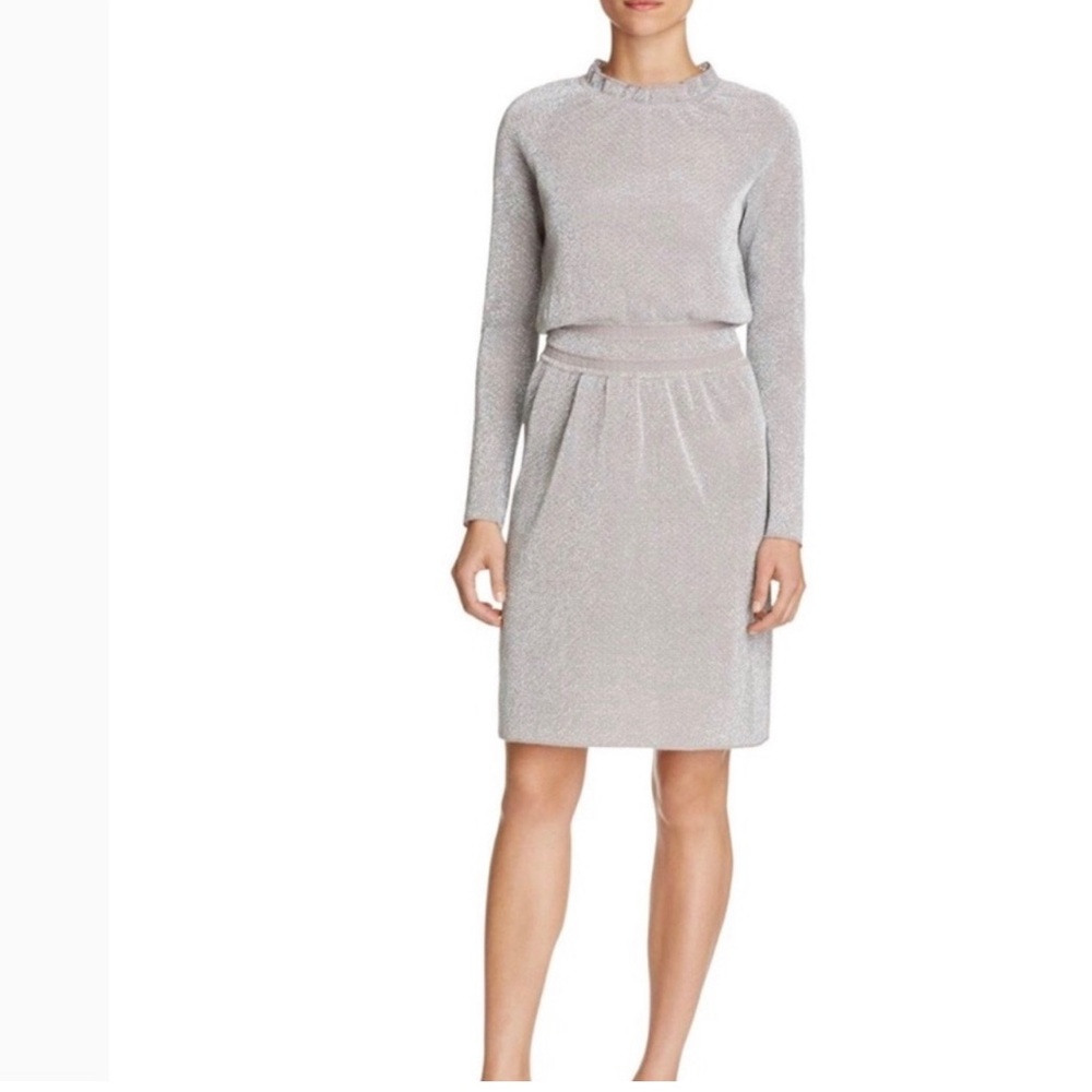 Tory Burch knit metallic dress- long sleeve